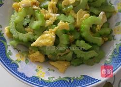 苦瓜炒鸡蛋的做法图解7