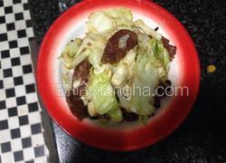 豆豉包菜炒香肠