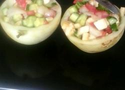 白船水果蔬菜蜂蜜沙拉