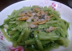花甲肉炒通菜梗
