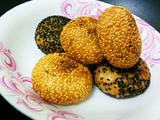 红豆馅芝麻饼