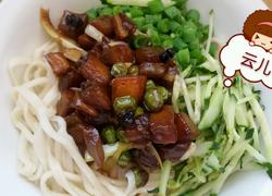 茄子氽面条。
