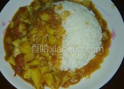 西红柿土豆咖喱饭