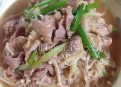 金针菇炒肉