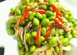 毛豆米炒肉丝