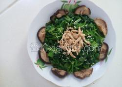 香菇麻酱拌菠菜