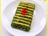 蘸汁菠菜鸡蛋糕