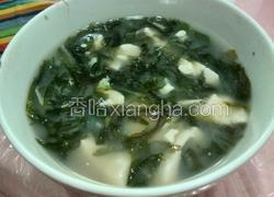 豆腐虾米紫菜汤