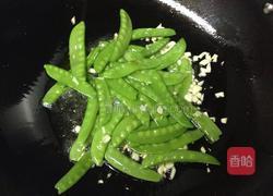 蒜香荷兰豆的做法图解4