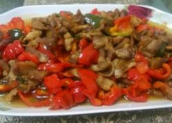 灯笼椒炒肉