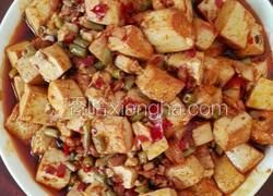 酸豆角肉末豆腐