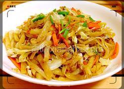 家常素炒饼