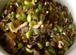 雪菜毛豆肉丝
