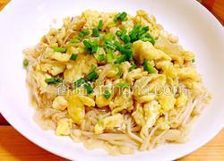 金针菇炒鸡蛋
