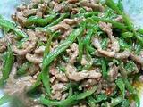 青椒炒肉丝