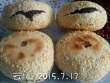 红豆芝麻饼