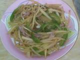 木瓜青椒肉丝配