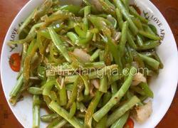 肉丝青椒豇豆