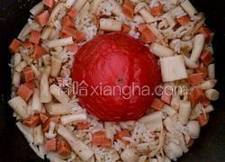 海鲜菇火腿番茄饭