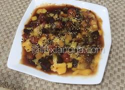 芝士蜜汁紫薯蕃茄加州果