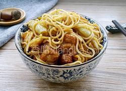 红烧肉豆角焖面
