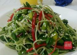 芝香凉拌豆苗的做法图解5