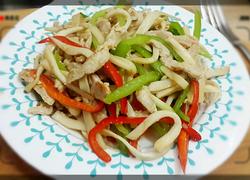 杏鲍菇炒里脊肉/时令蘑菇炒里脊