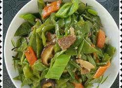 扁豆角炒香菇牛肉