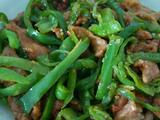 青椒炒肉丝