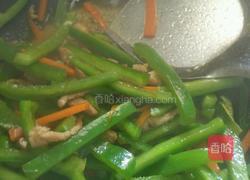 青椒炒肉丝的做法图解5