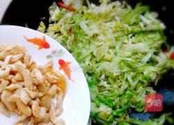 鸡丝炒圆白菜的做法图解8