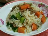 蔬菜肉丁炒饭的做法[图]