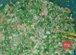 茴香猪肉土豆火腿包的做法图解1