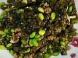 雪里蕻炒肉末毛豆