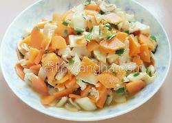 杏鲍菇胡萝卜炒肉