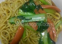 兰州青菜火腿炒面