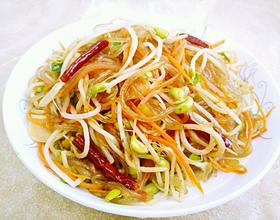 黄豆芽炒粉条[图]