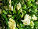 韭菜毛豆炒鸡蛋