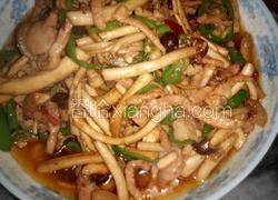 茶树菇炒肉丝