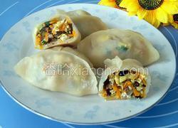 烫面素馅锅贴饺子
