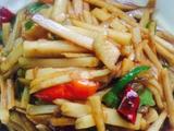 家常炒藕丝