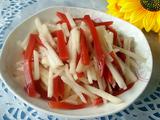 山楂糕拌梨丝