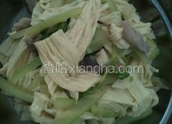 腐竹西芹炒瘦肉