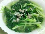 肉末小白菜汤的做法[图]