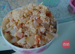 鸡蛋火腿炒饭的做法图解6