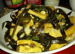 海带炒豆腐