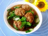 小白菜烩丸子
