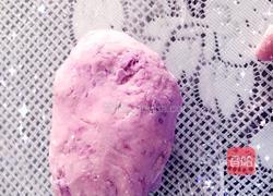 紫薯玫瑰馒头的做法图解2