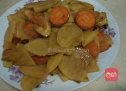 胡萝卜柿子土豆片的做法图解8