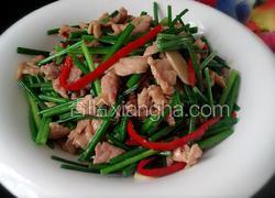 韭菜花炒肉